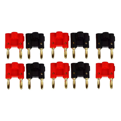 Dual Banana Plugs 10PCS Gold Plated Copper 4mm Speaker Connectors Easy Install