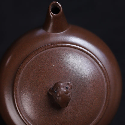 Chinese Tea Pot Marked 7 Infuser Holes Authentic Yixing Zisha Pot 160ml Handmade