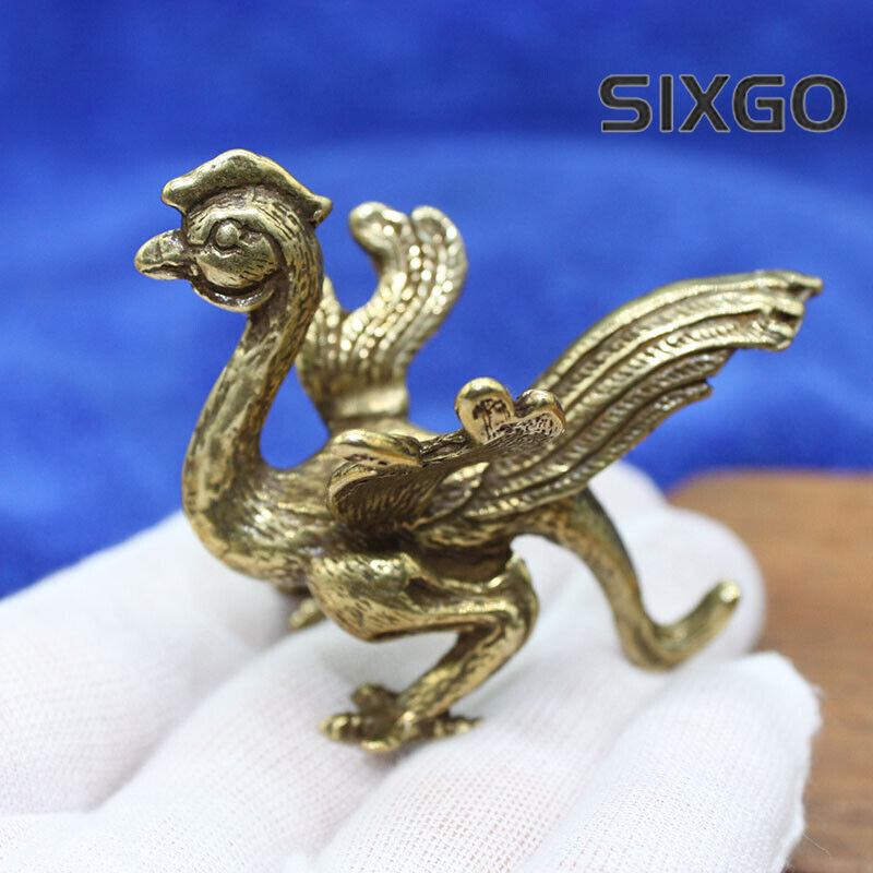 Brass bird Animal Statue Small Sculpture Home Decor Gifts Tabletop Figurine