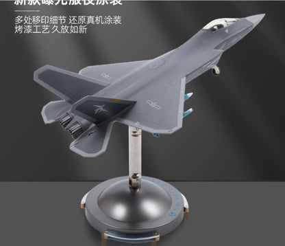 1:72 24CM Terebo J-35A Shipborne Fighter Plane Diecast Military Aircraft Model