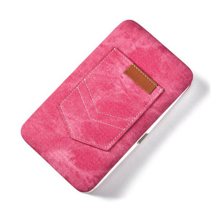 Women's Purse PU Leather Wallet Bag Card&ID Money Clamps Cash Clip Billfold Lady