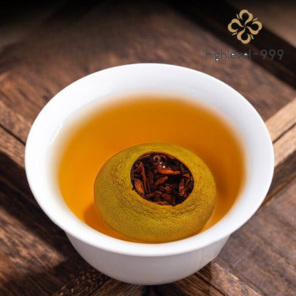 250g Ripe Pu'er Tea Xiaoqinggan Sun Dried Chenpi Tangerine Packaged Loose Tea