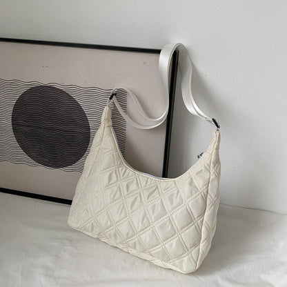Pattern Shoulder Bag Cotton Handbag Women Tote Bags Padded Ladies Bag