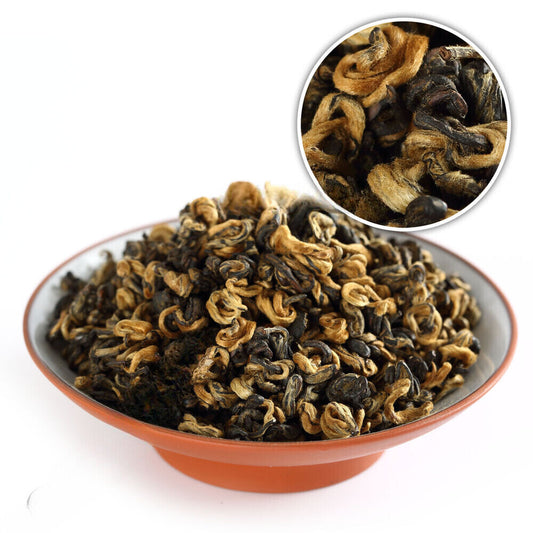 Supreme Yunnan Black Tea Fengqing Dian Hong Dianhong Snail Golden Bud