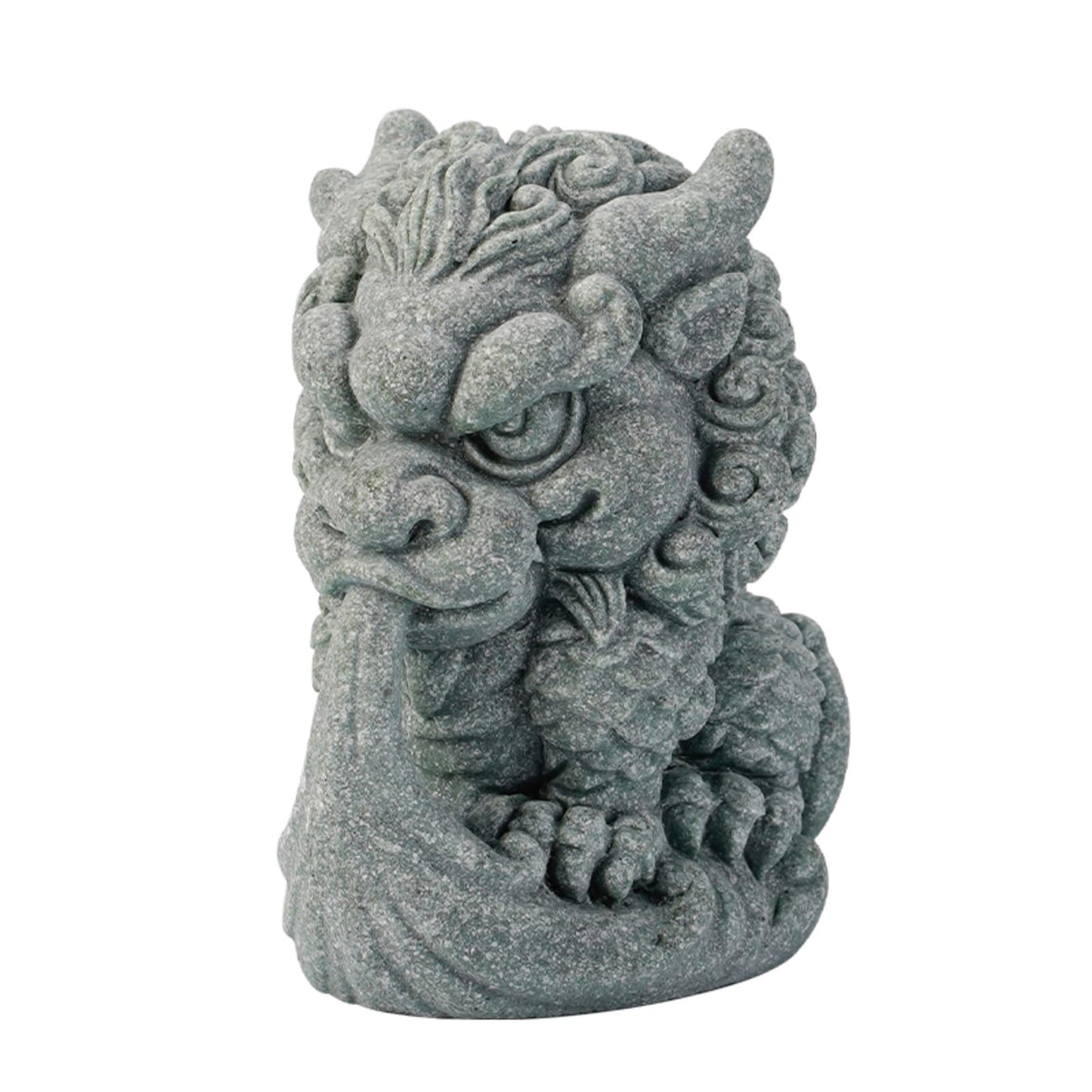 Cute Kylin Sandstone Tea Pet Ornament 8cm 3.2in Chinese Desktop Decor Tea Play