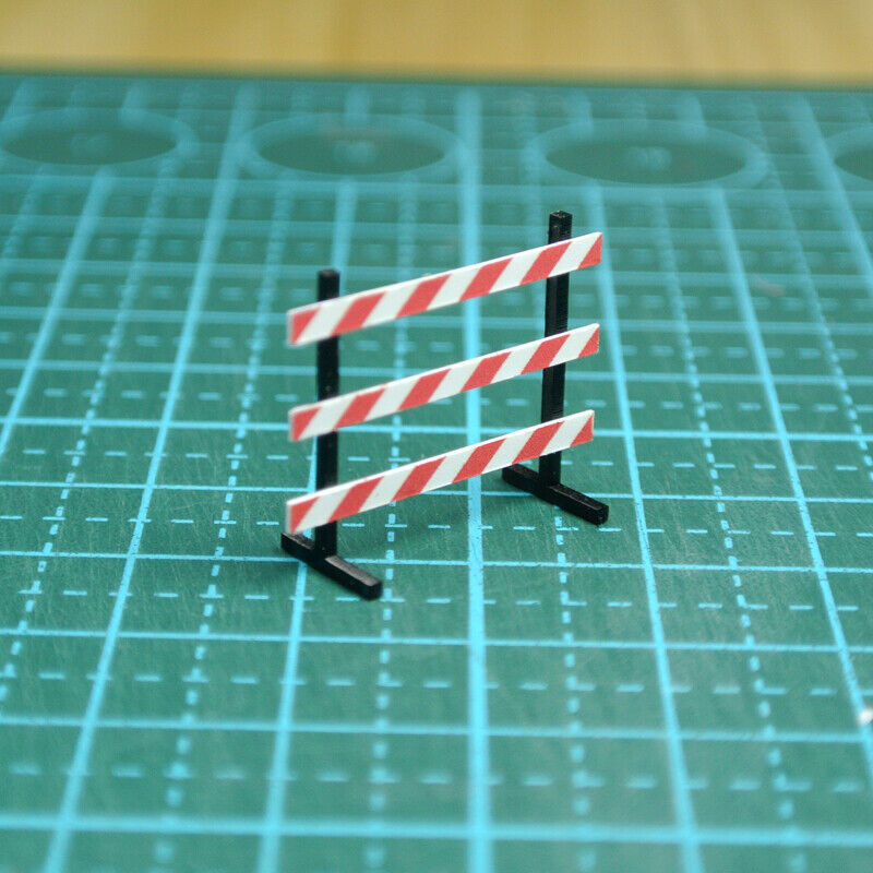 1/64 Road Work Construction Warning Sign Model Parking Scene Props Model