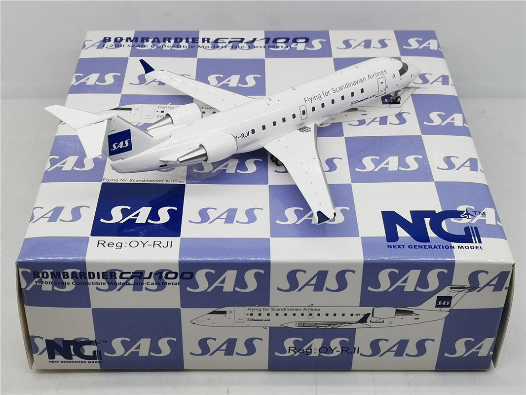1:200 NG Model Flying for Scandinavian Airlines CRJ-100LR Airplane Diecast Model