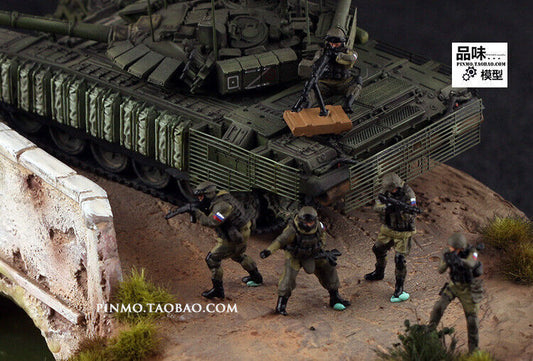 Homemade 1/72 Russian Special Operations Heavy Combat Team 5 Troopers A Model