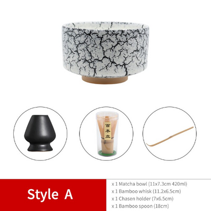 Ceramic Matcha Set 4pcs/set Personalization Matcha Kit