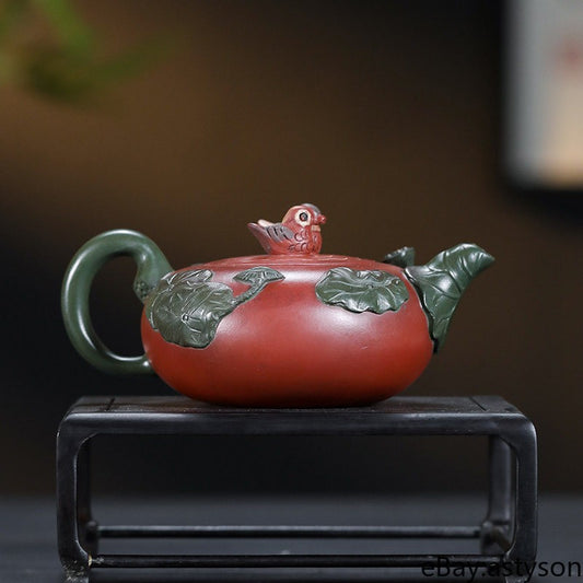 Chinese Yixing Purple Clay Teapot Tea Set Pot Zisha Ceramic Cute Decor Figurine