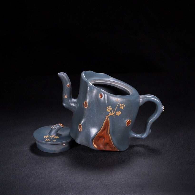 China Old Yixing Clay Teapot Handmade Dark Fragrance Pots Purple Sand Teapot 802