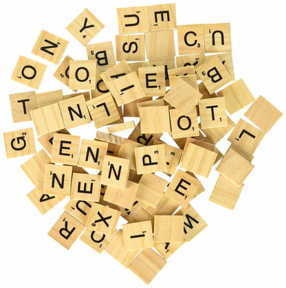 5 Sets of 100 Letters - Replacement Tiles for Scrable Board Game and Crafts