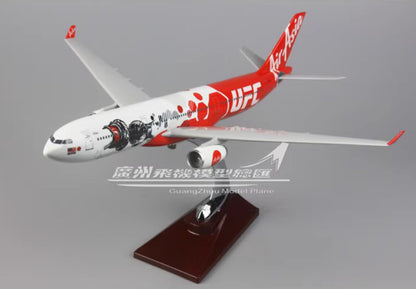 40CM Air Asia AIRBUS A330 Passenger Airplane Plane Resin Aircrarft Model