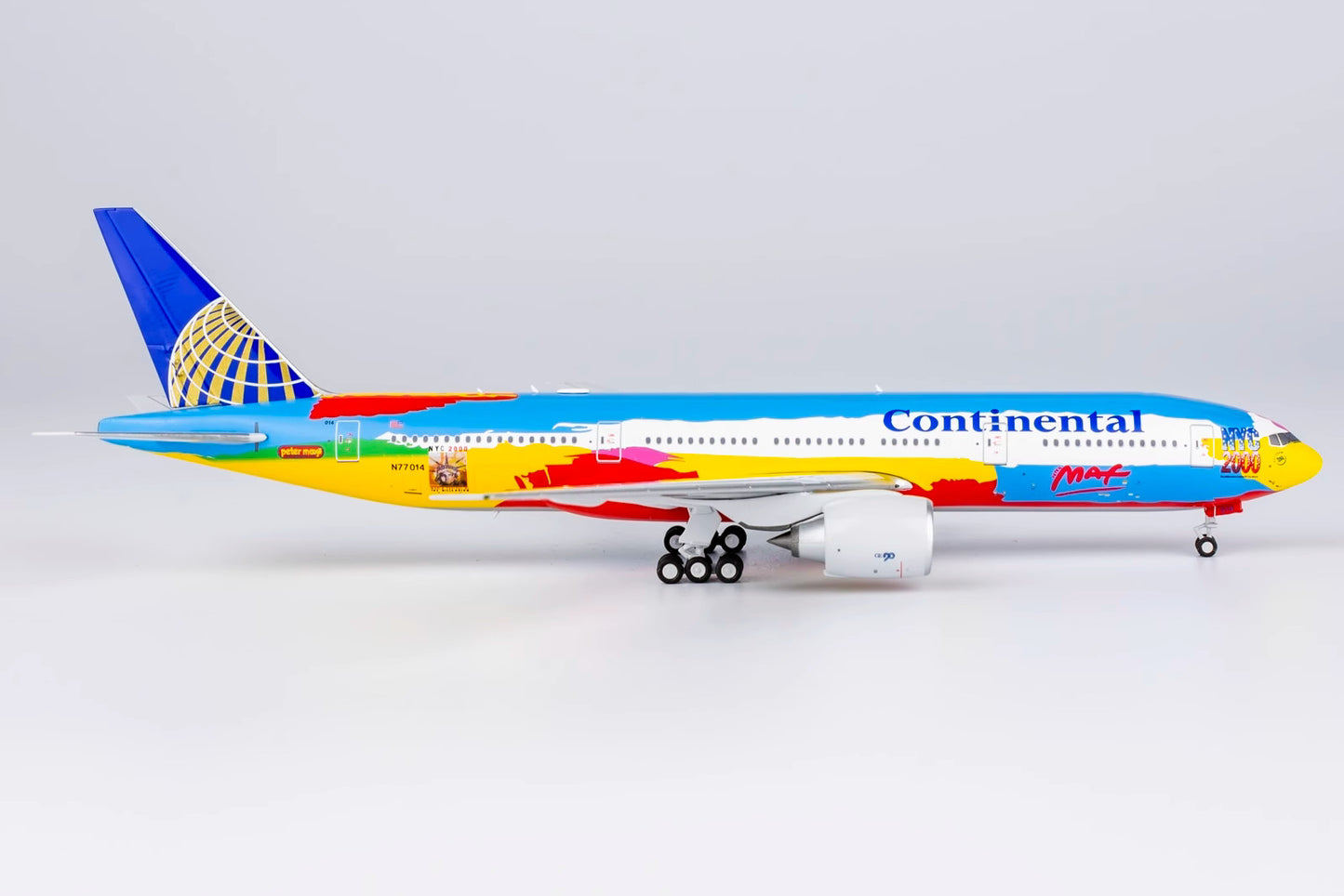 1:400 NG Model Continental BOEING 777-200ER Passenger Airplane Diecast Model