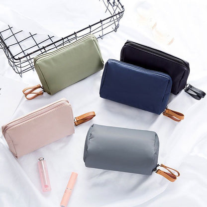 Makeup Bags Pouch Cosmetic Solid Color Toiletry Purse Waterproof Organizer Cases