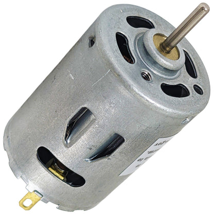 9V Heavy Duty DC Motor 12,500 RPM Max , ⌀2mm Shaft (Body: ⌀1.08" x 1.48" Length)