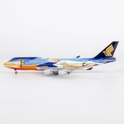 1:400 NGmodels Singapore Airlines B747-400 9V-SPK Airplane Diecast Plane Model