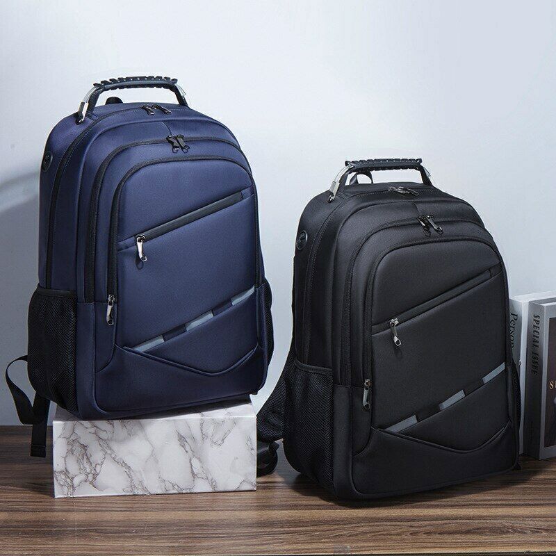 Men's Backpack 17.3 Inch Laptop Business USB Charger Travel Commuter School Bag