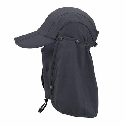 Outdoor Hat Face Neck Protection Camping Hiking Fishing Sunshade Summer Cap 60CM