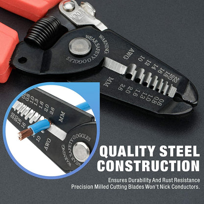 Wire Stripping Plier Stripper Cutter for Stranded Wire Solid Wire 10-20 AWG