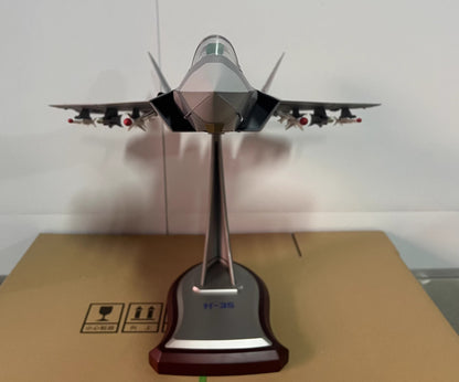 1:24 72CM J-35A 5th Generation Stealth Fighter Jet Plane Diecast Aircraft Model