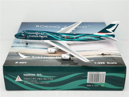 1:400 Phoenix CATHAY PACIFIC BOEING B747-400 Airplane Diecast Aircraft Model