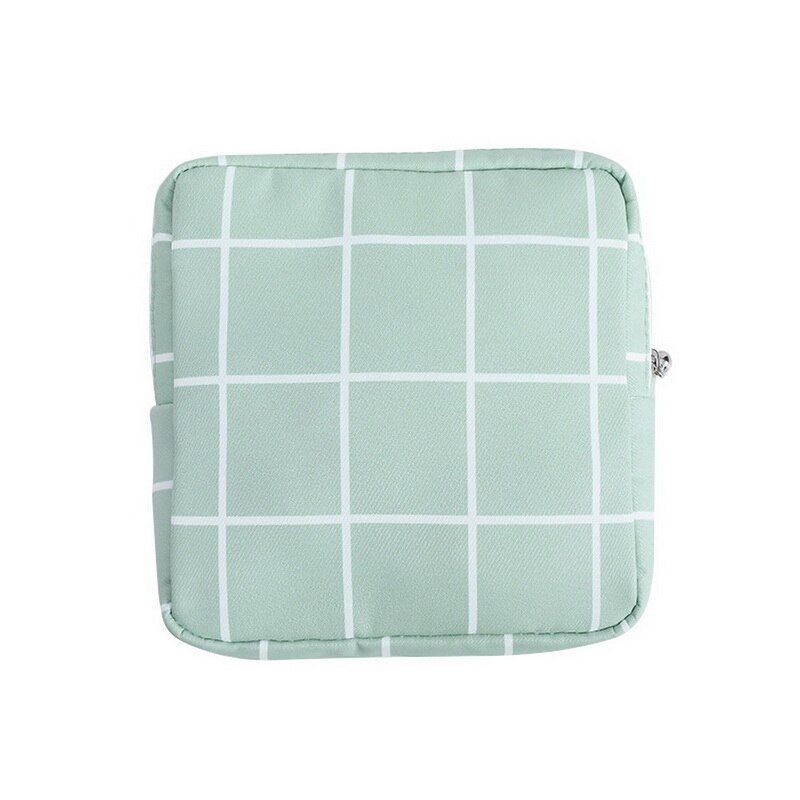 Storage Bag Napkin Pouch Cosmetic Bags Organizer Makeup Purse Nylon Black Travel