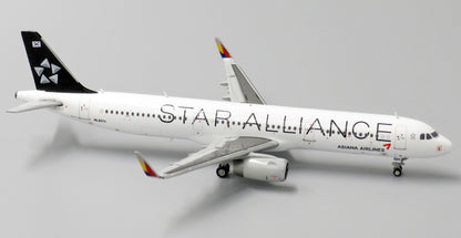 1:400 JC Wings ASIANA AIRLINES STAR ALLIANCE AIRBUS A321 Airplane Diecast Model