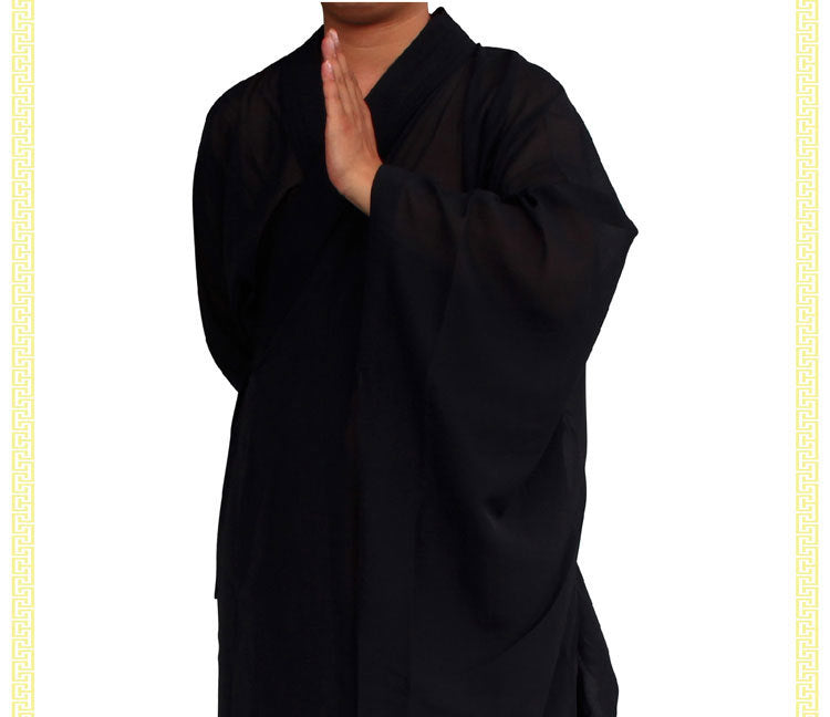 New Shaolin Buddhist Monk Dress Meditation Haiqing Robe Kung Fu Suit Costumes