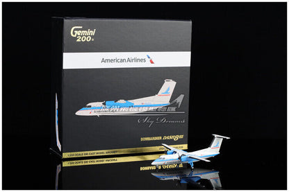 1:200 GeminiJets American Eagle Bombardier Dash 8 Q100 Airplane Diecast Model