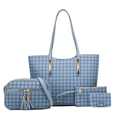Shoulder bag big size sets for ladies 4X1 trendy women purses and handbags
