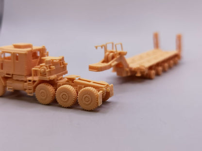 1/72/87/144 US Army M1070 Tank Trailer Unpainted Resin Model Kit 3D Printed