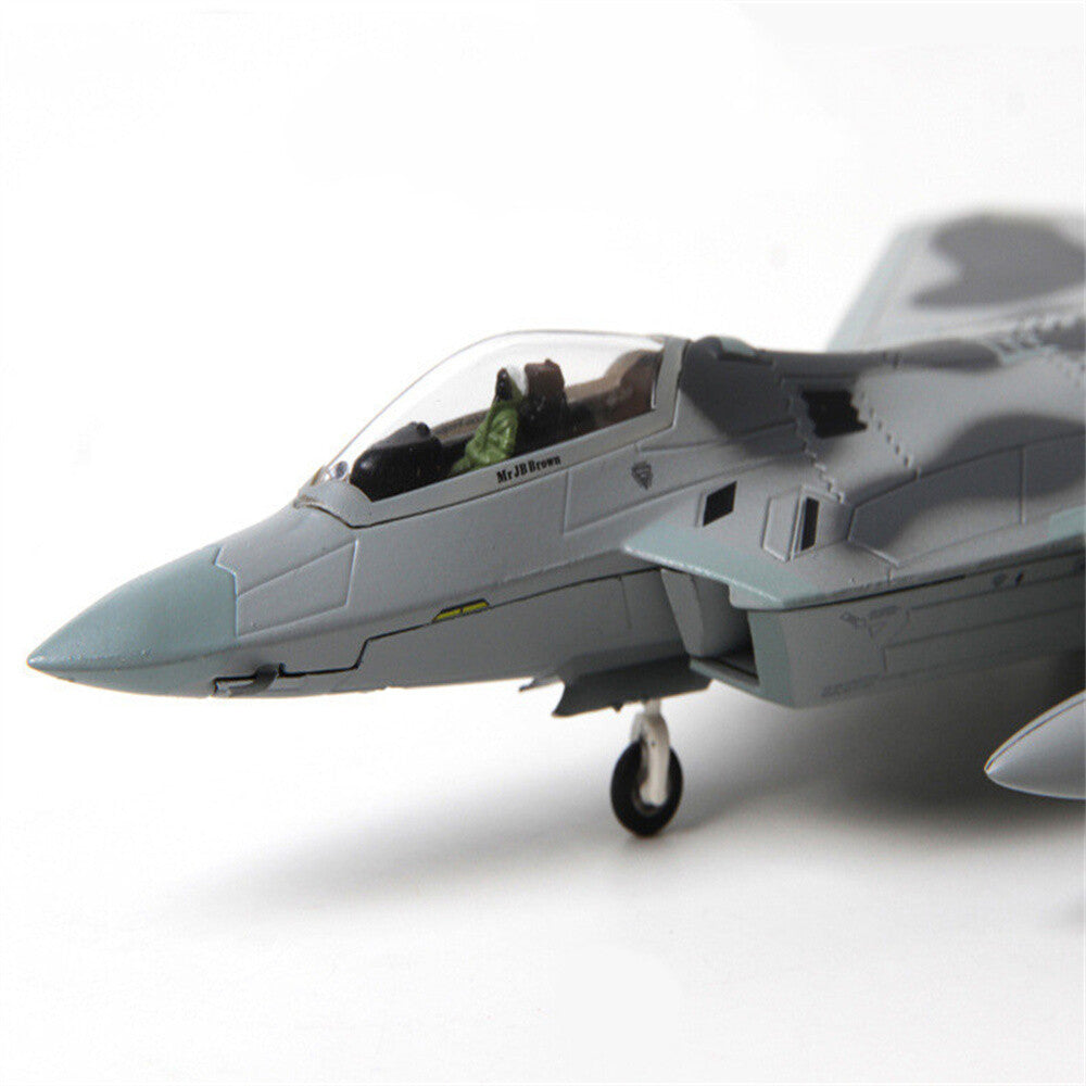 1/100 F-22 Aircraft Model Simulation Raptor Fighter Aviation Military Exhibition