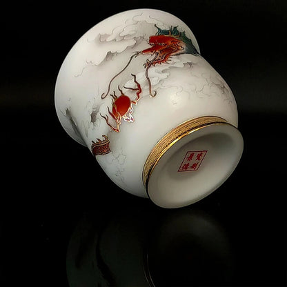 Chinese Ceramic Porcelain Jingdezhen Kung Fu Tea Cup For Oolong Tieguanyin