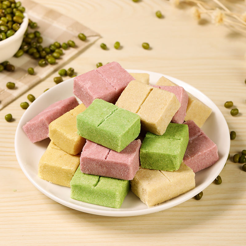 Hoang Long (黄龙) Vietnamese Traditional Handmade Mung Bean Cake Pastries Snacks