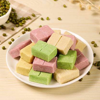Hoang Long (黄龙) Vietnamese Traditional Handmade Mung Bean Cake Pastries Snacks