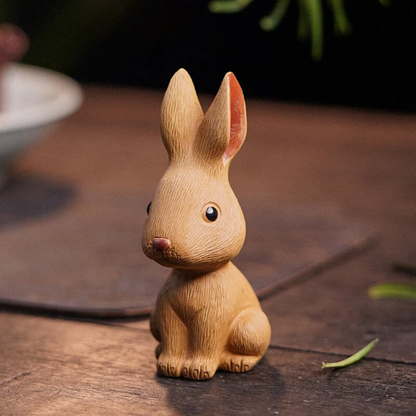 Lovely Rabbit Purple Clay Tea Pets from Yixing