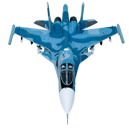 New 1:100 Scale Russia Su34 Fighter Alloy Aircraft Model Souvenir Static Display