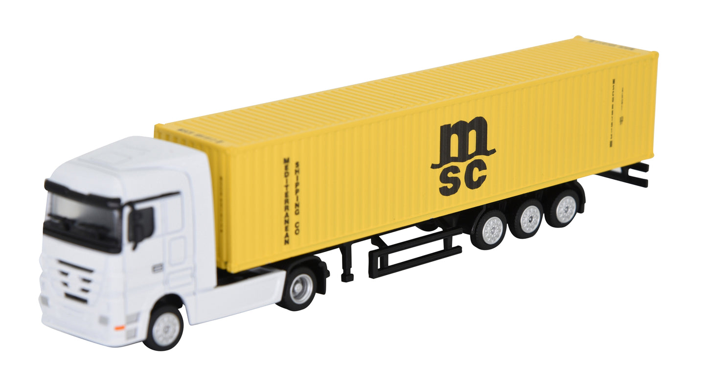 1:87 40GP Metal Shipping Container Truck Model Toy Home Office Decor Gift