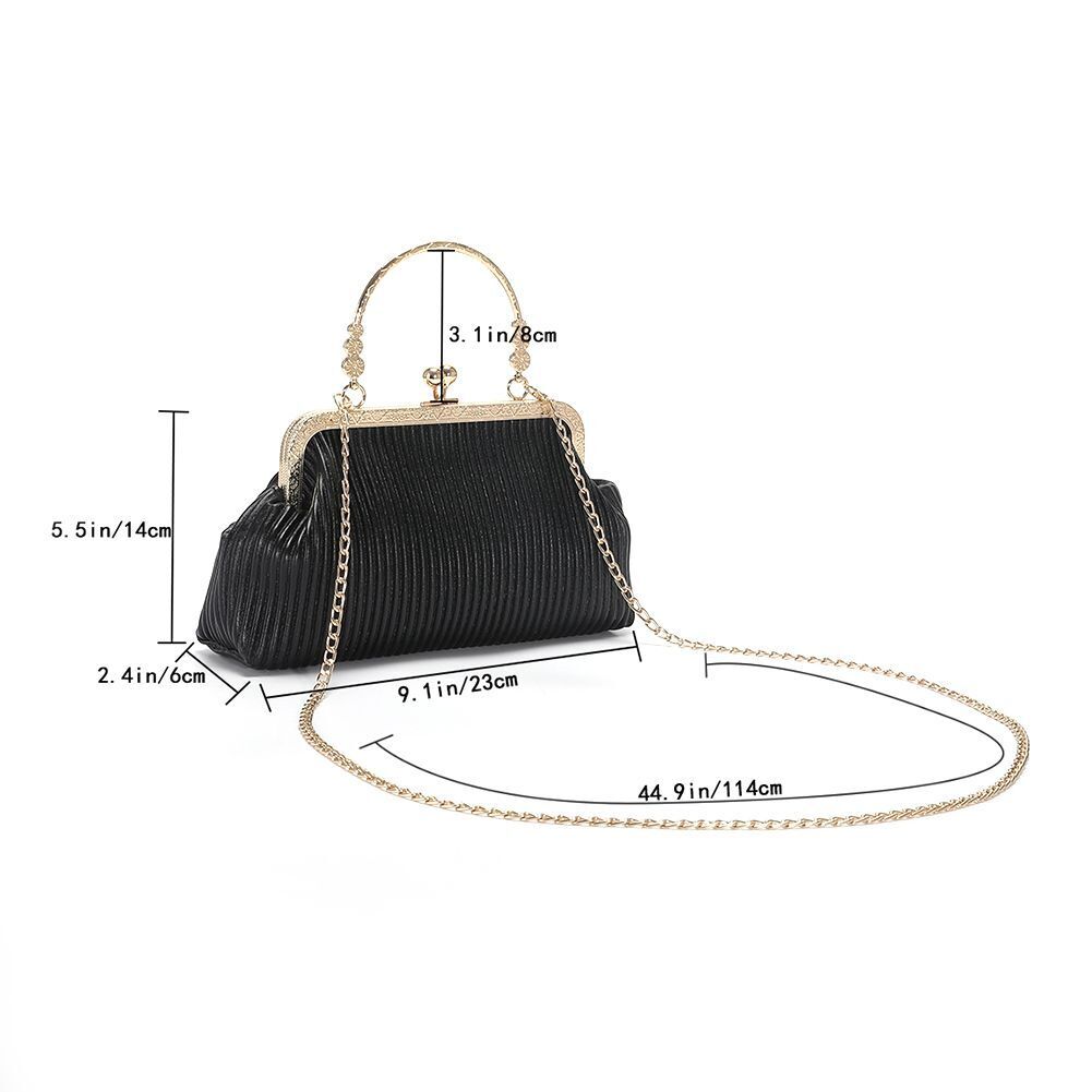 Chain Evening Bag Messenger Bag Synthetic Leather Exquisite Soft Metal Buckle