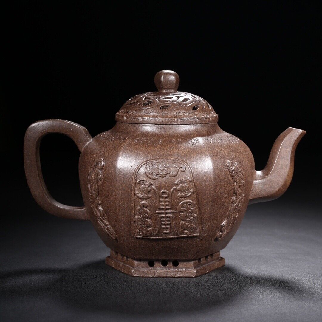 Vintage Chinese Yixing Purple Clay Teapot Zisha Ceremony Teaware Collection Rare