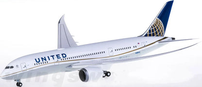 1:200 28CM Hogan UNITED BOEING 787-8 Passenger Airplane ABS Plastic Plane Model