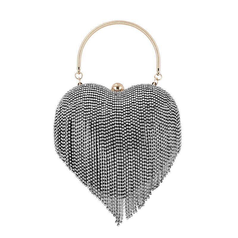 Rhinestone Evening Bag Clutch Womens Diamond Banquet Clutch Wedding Bridal Prom