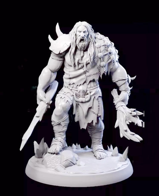 1/18 resin figure model Primitive Warrior 3D Printing Unassembled Unpainted