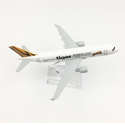 1/400 16cm Singapore Tiger A320 Alloy Plane Aircraft Model Diecast Airplane q
