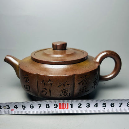 Vintage Chinese Yixing Purple Clay Teapot Zisha Ceremony Fashion Gift Teaware