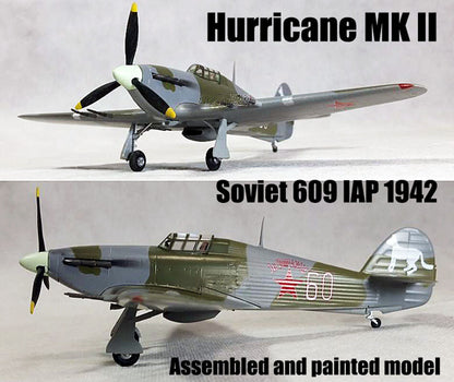 WWII Hurricane MK II Soviet Russia aircraft 1/72 plane non diecast Easy model