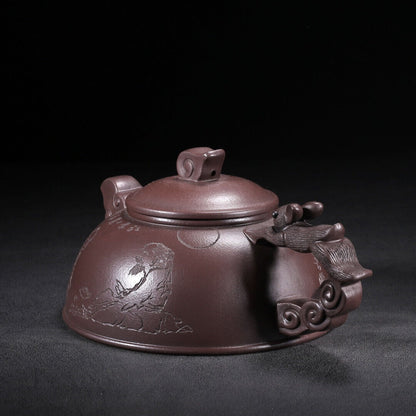 Chinese Yixing Zisha Clay Handmade Exquisite Teapot （奔月 底款：周桂珍）