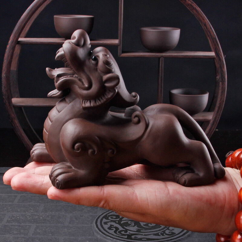Kylin Tea Pet Handiwork Chinese Yixing Zisha Tea Play Small Home Decoration New