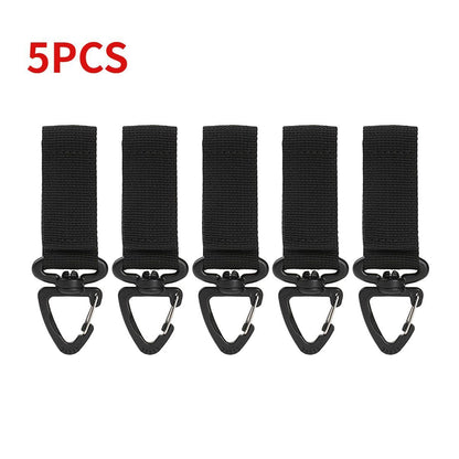 Outdoor Tactical Gloves Hooks Triangle Backpack Hanging Buckle Nylon Keychain
